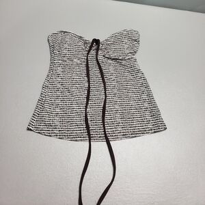 2bamboo strapless tankini bathing suit top XS